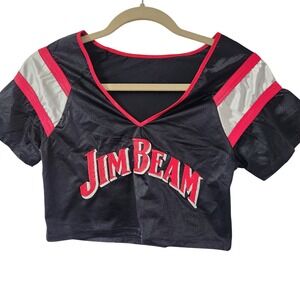 Jim Beam Black & Red crop top jersey S/M